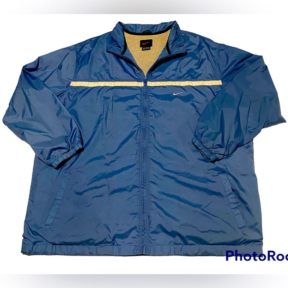 Nike Other - Nike Blue Full Zip Windbreaker Style Jacket Mens Sz XXL